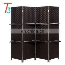 4 Panel Decoration Furniture Folding Wooden Screen thumbnail-2