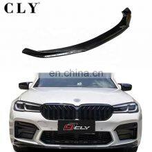 CLY Front Lip For BMW 5 Series G30 G38 Facelift 2021 M5 Front Car Bumper Lip CS Carbon Fiber Anterior Lip thumbnail-1
