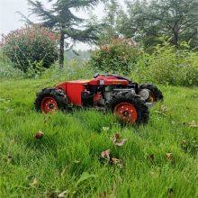 R/c Lawn Mower, China Tracked Robot Mower Price, Remote Control Slope Mower for Sale thumbnail-3