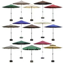 Middle pole umbrella courtyard leisure sunshade umbrella wooden frame iron frame aluminum frame can be made