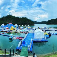 kk inflatable commercial park water slide sport game in lake park sea park