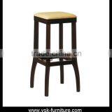 BC-001 Wooden Restaurnt Furniture Square Bar Stool thumbnail-1