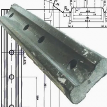 P65 Railway Fish Plate With 6 and 4 Holes for Stability thumbnail-1