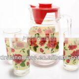Tableware Glass Water Jug & Cup Set thumbnail-1