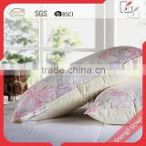 Printed soft washed duck down feather filled pillow