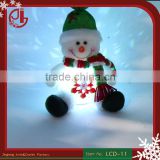 Christmas Gift Lovely Flannel Doll Muppet Snowman Fabric Crafts Xmas Ornament Decoration Night Light