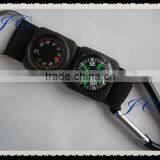 Colors Promotional Fashion Metal Carabiner Multitool With Compass thumbnail-2