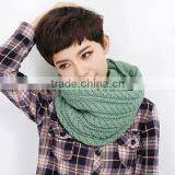 New Arrvial Winter Women Pattern Knitted Loop Wool Scarf thumbnail-1