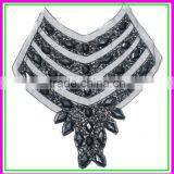 Factory OEM/ODM Garments Accessories Collar,Handmade Cheap Black Acrylic Big Beaded False Collar for Wedding Dress thumbnail-1