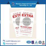 Custom Anti-counterfeit Scratch off Coupons