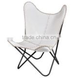INDIA WHITE LEATHER BUTTERFLY , INDUSTRIAL LEATHER BUTTERFLY