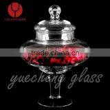 High Quality Color Box Packed Lead Free Glass Candy Jar Wholesale thumbnail-1
