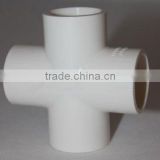 PVC/Plastic Pipe Fitting: Cross - SCH40
