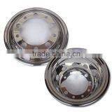 22.5''stainless steel wheel cover for truck Bolt-on universal style