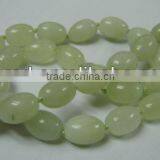 Natural stone necklace new jade rice baeds necklace jewelry beads