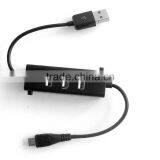 Promotional Gift Micro Charge Cable With Usb 2.0 Hub for Android Mobile Phone thumbnail-2