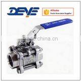 Ball Valves With Three-Piece Body NPT/BSP ENDS 1000WOG/2000WOG Stainless Steel /Carbon Steel Quality Choice thumbnail-1