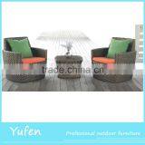 Rattan Space Saving Balcony Table Chair