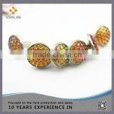 High Quality 10mm Yellow Crystal Rivet For Garment