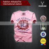 Printed Personality Fashion Male Washing 100% Cotton Short Sleeve T-shirt for Popular Tshirt