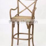 Wooden Bar Stool (KY-3045-OAK) thumbnail-1
