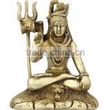 Sitting Shiva on Lion Base 6"