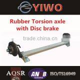 1000KG Rubber Torsion Axle With Disc Brake thumbnail-1