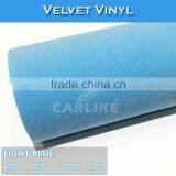CARLIKE Air Bubble Free Light Blue Car Vinyl Velvet Wrap Film thumbnail-1