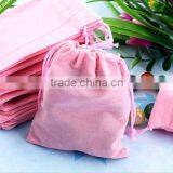 Pink Velvet Gift Pouch thumbnail-1
