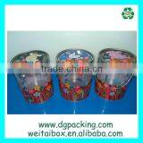 PVC Tin Can Buckets,Plastic Pails,PVC Containers Tubes With Handle Quality Choice thumbnail-1