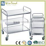 Hotel trolley room service cart, heavy duty dining serving cart