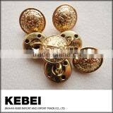 New Design Golden Buttons, One Hole Plastic Buttons for Jeans