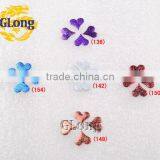 10*10mm Hot Fix Nailhead Heart-Shaped Aluminum With Irregular Spots DIY For Bag Shoe Phone Case Garment #GT105A-10P(Mix-s) thumbnail-1
