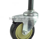 PVC inflatable rod casters and wheels,height adjustment screw castor