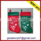 2015 New Product New Design Plain Bulk Christmas Stockings With Good Quality for Wholeasale thumbnail-2