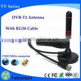 Best selling in rural 470mhz - 862mhz Mini satellite tv antenna with RG58 cable