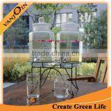 4L Clear Wine Dispenser Glass Jar With Glass Lid thumbnail-3