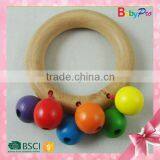 2015 China Hot Sale Promotional Baby Toys Wooden Baby Rattle thumbnail-2