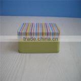 ISO Certificated Promotional Square Metal Soap Tin Can