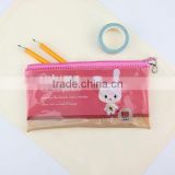 XG-3007 new products plastic pencil bag cute animal pencil bag clear zipper pencil bag