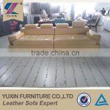 Living Room Leather Chaise Lounge,corner Leather Sofa Set,white Leather Sleeper Couch thumbnail-1