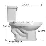 Two Piece Toilet White Toilet With Tank thumbnail-2
