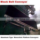 Mini Antistatic Monoclinic ESD Rubber Mat Belt Conveyor With Aluminum Frame thumbnail-1
