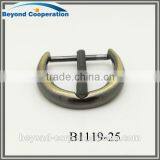 25mm Brush Antique Brass MS. MRS. Decorative Waist Strap Buckle thumbnail-4