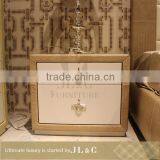 JB70-03 Leather Covered Nightstand From JL&C Luxury Classic Home Furniture (China Supplier) thumbnail-1
