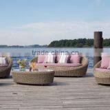 Modern Style Design Garden Sofa Set- PVC Rattan Garden Sofa - Rattan Outdoor Furniture - Patio Furniture thumbnail-1