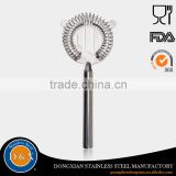 2-prongs bar cocktail stainless strainer