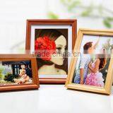 High quality modern beautiful simple style home Decorative wooden picture Rahmen Natural solid wood love wedding photo frame
