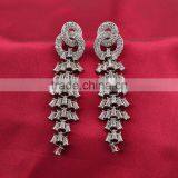 New Product Women Silver Crystal Boho Earrings thumbnail-4