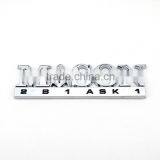 Chromed ABS Mason Letter Car Badges Emblems,custom Plastic Auto Logo Label Sticker thumbnail-2